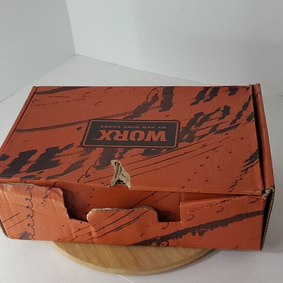 Worx by Red Wing Shoes Steel Toe Slip Resistant Black Slip On Work Shoes M 12 - Picture 14 of 14